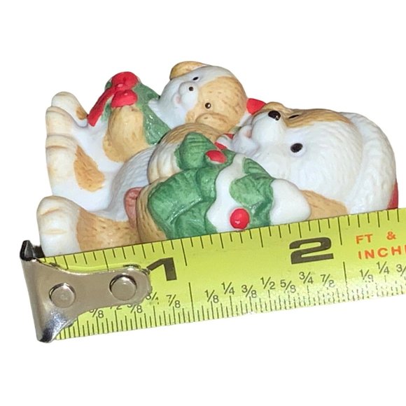 HOMCO Christmas Animal Figurines Dog Mice Bear #5254 #5180 - Picture 9 of 11